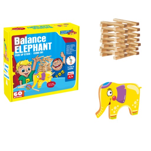 RODINNÁ ZRUČNOSŤ HRA ELEPHANT PALICE VZDELÁVACIE KREATÍVNE SLON