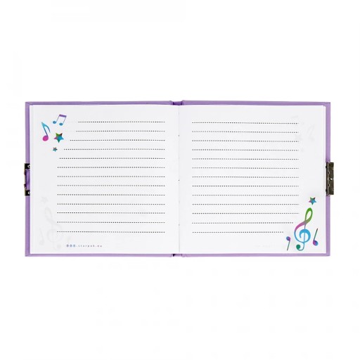 ZAMKNUTÝ DENNÍK NOTEBOOK HUDOBNÁ POZNÁMKA