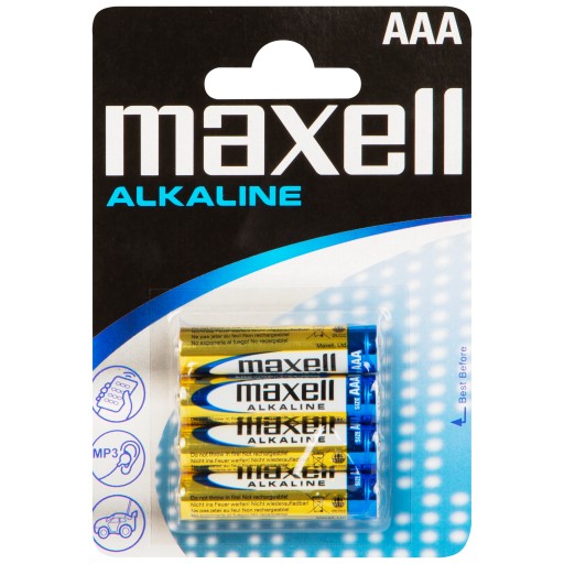 MAXELL AAA R3 ALKALICKÉ BATÉRIE 4KS BLISTER
