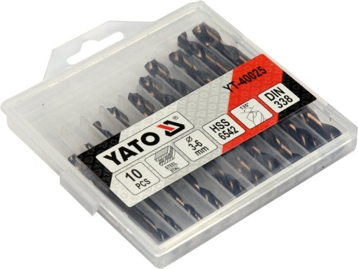 OBOJSTRANNÁ KOVOVÁ VŔTAČKA VŔTAČKA SADA 10 KS 3 - 6mm
