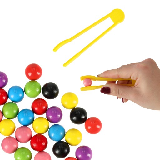 Montessori vzdelávacie puzzle, farebné loptičky, učenie sa počítať, učenie farieb