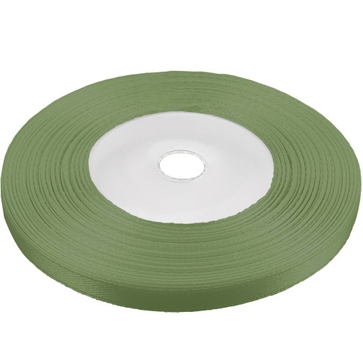 Stuhy khaki saténová stuha 6mm 32mb