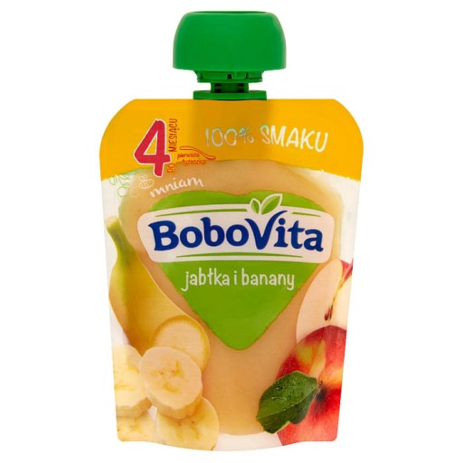 Jablkové a banánové pyré po 4. mesiaci BoboVita 80g