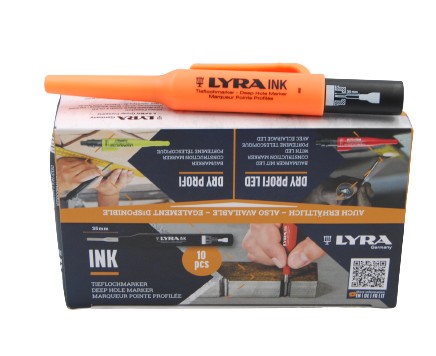 Popisovač hlbokých otvorov Lyra 4480099 čierny