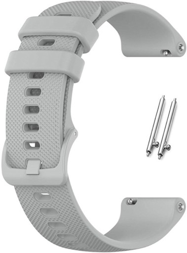 Silikónový remienok 18 mm univerzálny pre teleskopy Smartwatch sivý