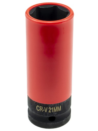 NÁRAZOVÁ ZÁSUVKA DLHÉHO KOLESA 21 MM PRE 1/2'' KĽÚČ