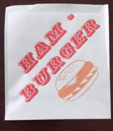 Hamburgerové vrecko, obálka TLAČ 16x16 cm 200 ks