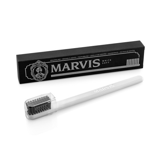 Zubná kefka Marvis, biela, mäkká