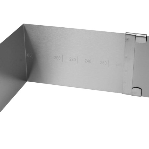 Nastaviteľná obdĺžniková forma s okrajom 15x15/27x27 h=8cm