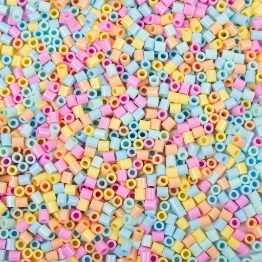 Zažehľovacie korálky PASTEL 1500 ks Benny korálky Veľkosť Midi 5mm