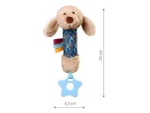 BABYONO Plyšové hryzátko DOG WILLY