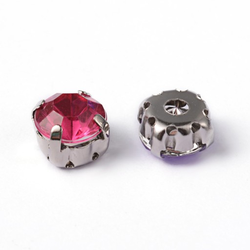 Kamienky na šitie v košíku Akryl 8x8x6mm 10 ks