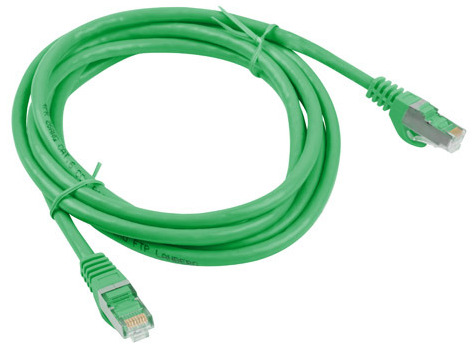 Sieťový kábel LAN ETHERNET internet cat 6 FTP RJ45 0,5m Krútený pár Zelený