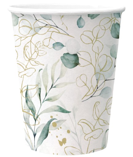 EUKALYPTUS PAPIEROVÝ POHÁR 250ML-8 KS-7991