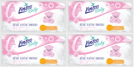 Linteo Baby Soft Cream vlhčené obrúsky 4x72
