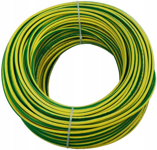DRÔT ŽLTO-ZELENÝ KÁBEL PE VEDENIE LGY 10mm 1m