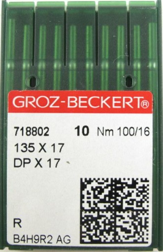 Ihly Dvojihla 135x17 100 Groz-Beckert 10 ks