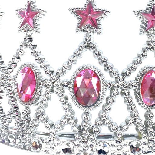 Šperková čelenka CROWN, lesklý outfit princeznej