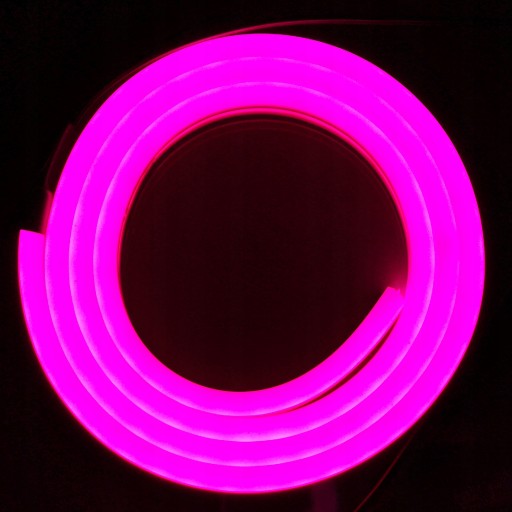 Neon FLEX 12 LED 12V HADICA SVETELNA 10cm IP65 Ruzova
