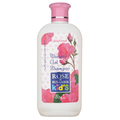 Šampónový gél 2v1 pre deti Ruža z Bulharska hydratuje, upokojuje, upokojuje 200 ml