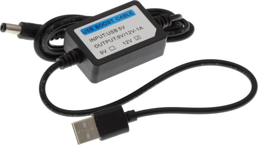Adaptér USB Converter DC Plug 5,5x2,1 5V 12V 1A