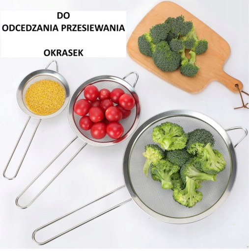 KUCHYNSKÉ sitko kovové, OCELOVÉ sitko, 22cm KOKO