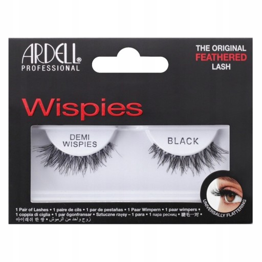 Ardell čierne mihalnice na čiernom pásiku Demi Wispies