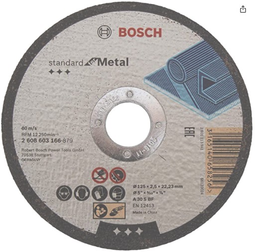 Kotúč na rezanie kovu BOSCH 125x2,5 mm