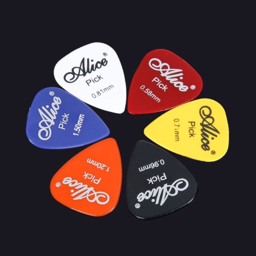 SADA 6 PIEROVÝCH GITAROVÝCH TRUSNIČIEK 0,58-1,5 mm MATNÝ