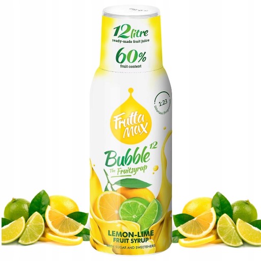 Fruttamax sirup 500 ml citrónovo-limetkový koncentrát LEMON LIMETKA