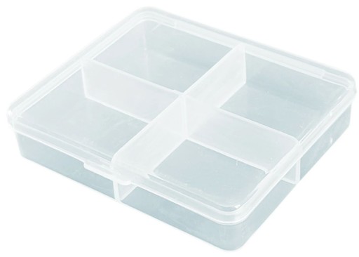 Organizér 4 priehradky 7,3x6,5x1,7 cm, OR75