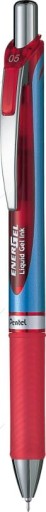 PENTEL 0,5 MM GUĽOVÝ PENTER BLN75-B červený