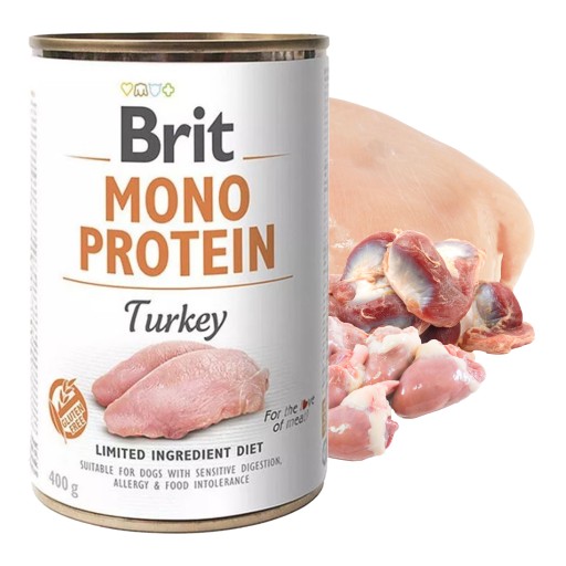 BRIT MONO Protein Mokré krmivo pre psov Morka 400g