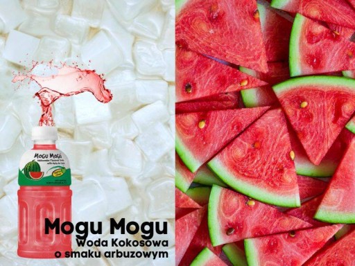 Mogu Nata de Coco Drink s kúskami kokosového želé s príchuťou vodného melónu 320 ml