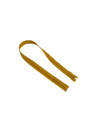 Zips, SAMOSTATNÝ Zips, KRYTÁ ČIPKA 50cm, HORČICA