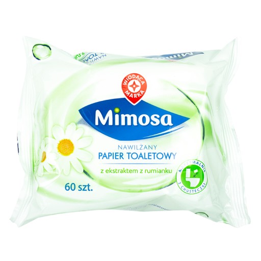 MIMOSA vlhčený harmančekový papier 60 ks.