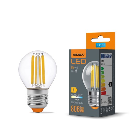 Videx E27 LED žiarovka 6W 806lm neutrálna biela 4000K