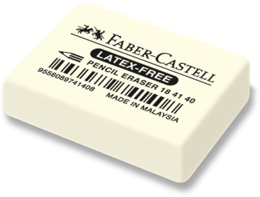 FABER-CASTELL Guma z prírodného kaučuku na mazanie a odieranie MEDIUM bez latexu