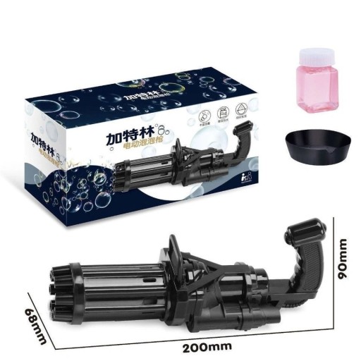 Bublinková pištoľ s automatickým lisovacím strojom