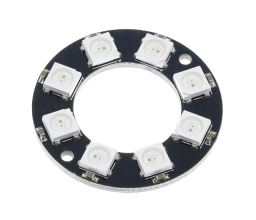 735 Ring 8 WS2812B 5050 RGB LED diódy