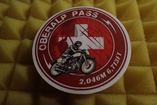 NÁLEPKA GROSSGLOCKNER OBERALP PASS 6,6 x 6,6 cm