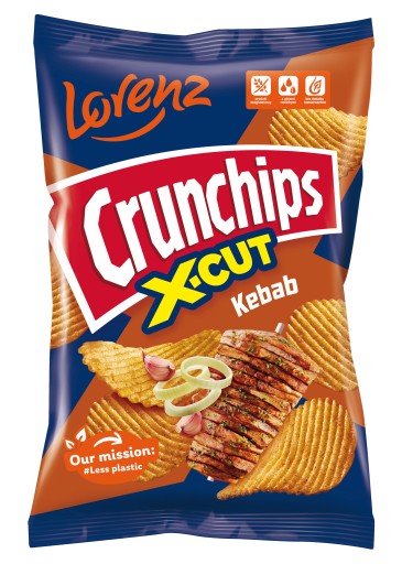 Crunchips X-Cut Kebab s cibuľou 140g