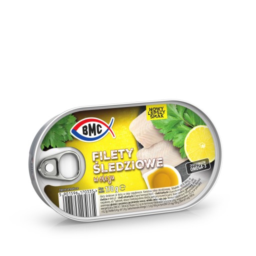 Filety zo sleďa v BMC oleji 170g
