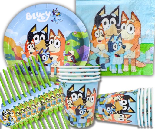 Bluey a Bingo NARODENINOVÉ PAPIEROVÉ HRNČEKY 10 ks.