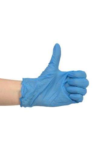 NITRILOVÉ DIAGNOSTICKÉ RUKAVICE 'M' a'100 modré