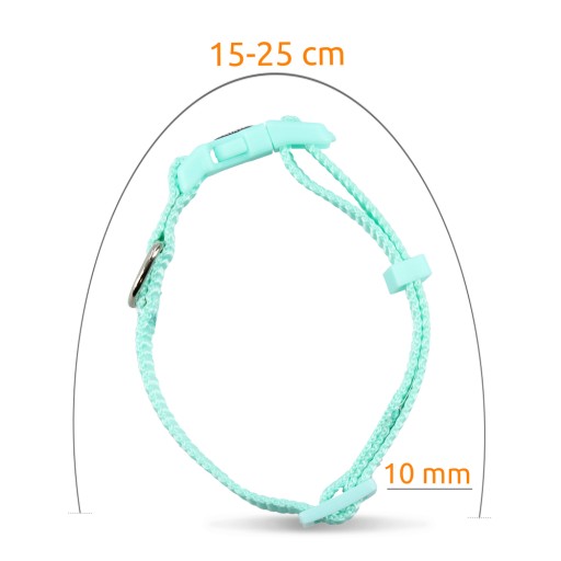 Trixie Nylonový obojok pre psov 15-25 cm, mint