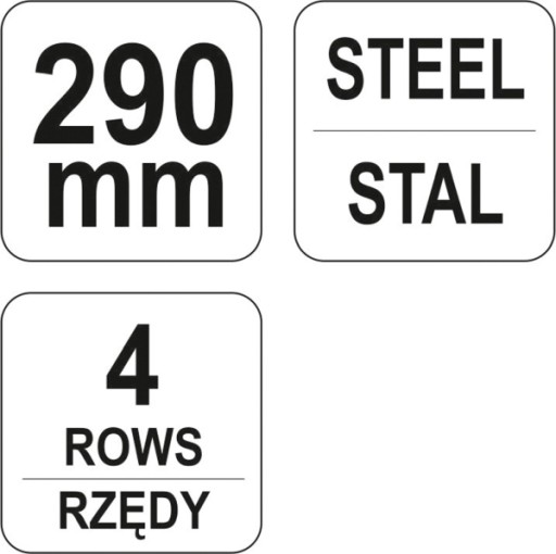 Drôtená kefa, oceľový drôt 4 rady, plastové telo