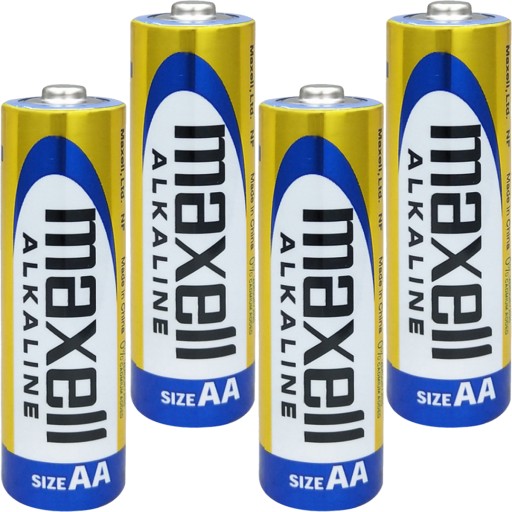 ALKALICKÉ BATÉRIE 4 KS MAXELL LR6 AA 1,5V HRUBÉ TYČKY ORIGINÁL SILNÉ