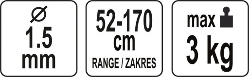 Oceľové zaisťovacie nástroje Yato 1,5 mm