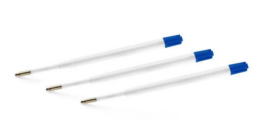 Náplne BALLPOINT, plniteľné, bežné, hrubé, typu zenitového pilota